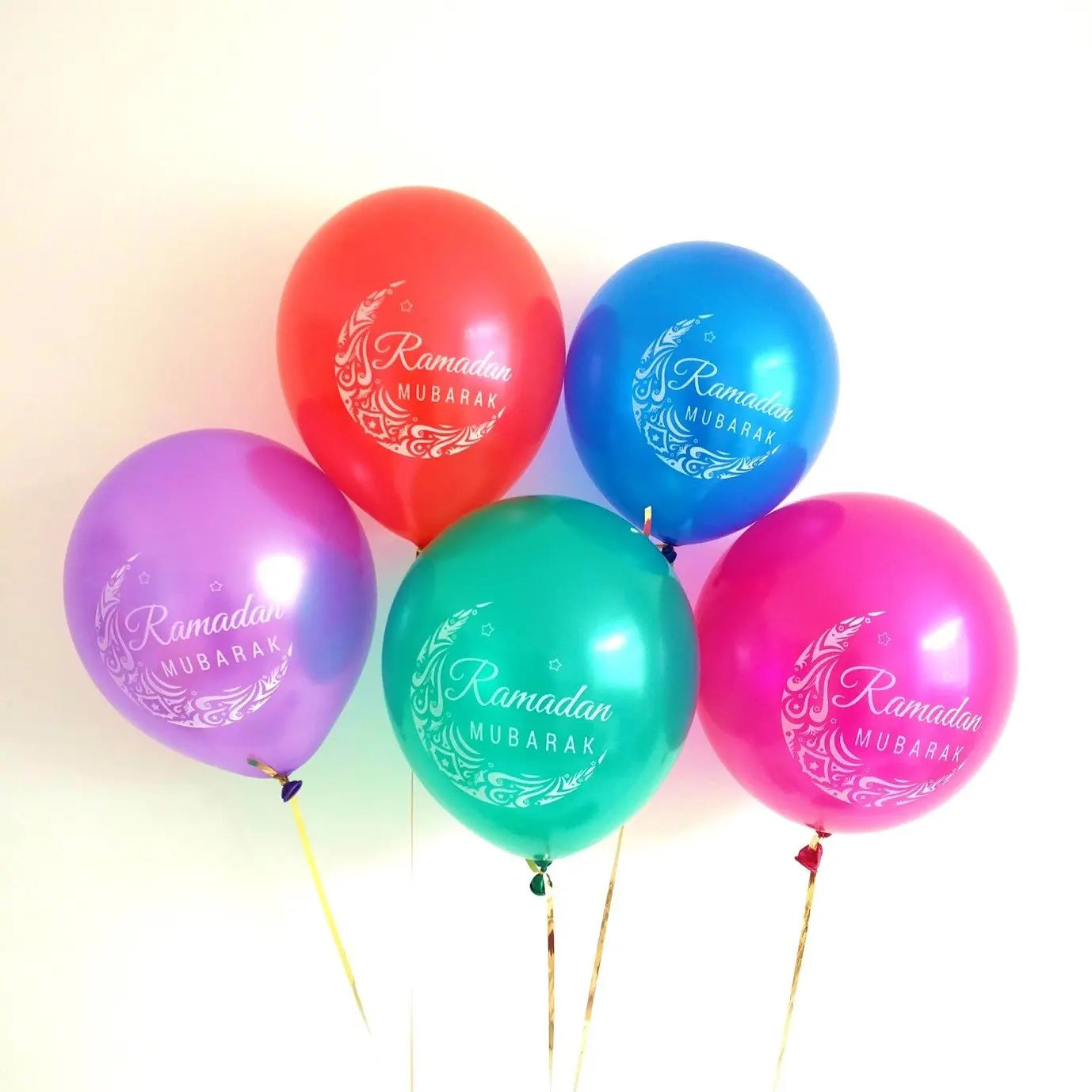 Ramadan Mubarak 10 Pack Balloons-almanaar Islamic Store