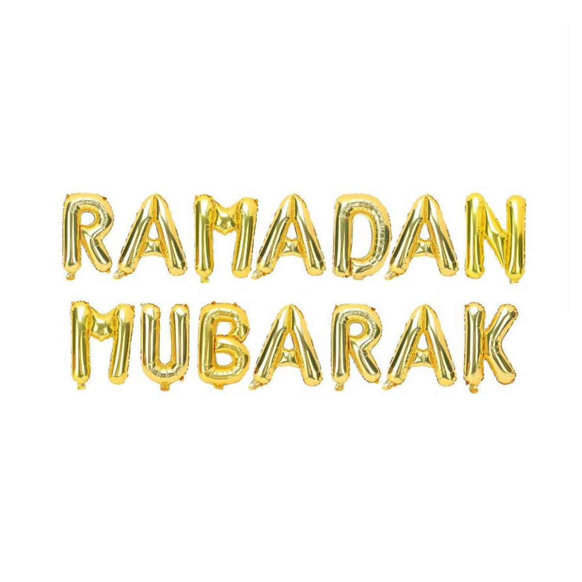 Ramadan Mubarak Foil Balloons - Gold-almanaar Islamic Store
