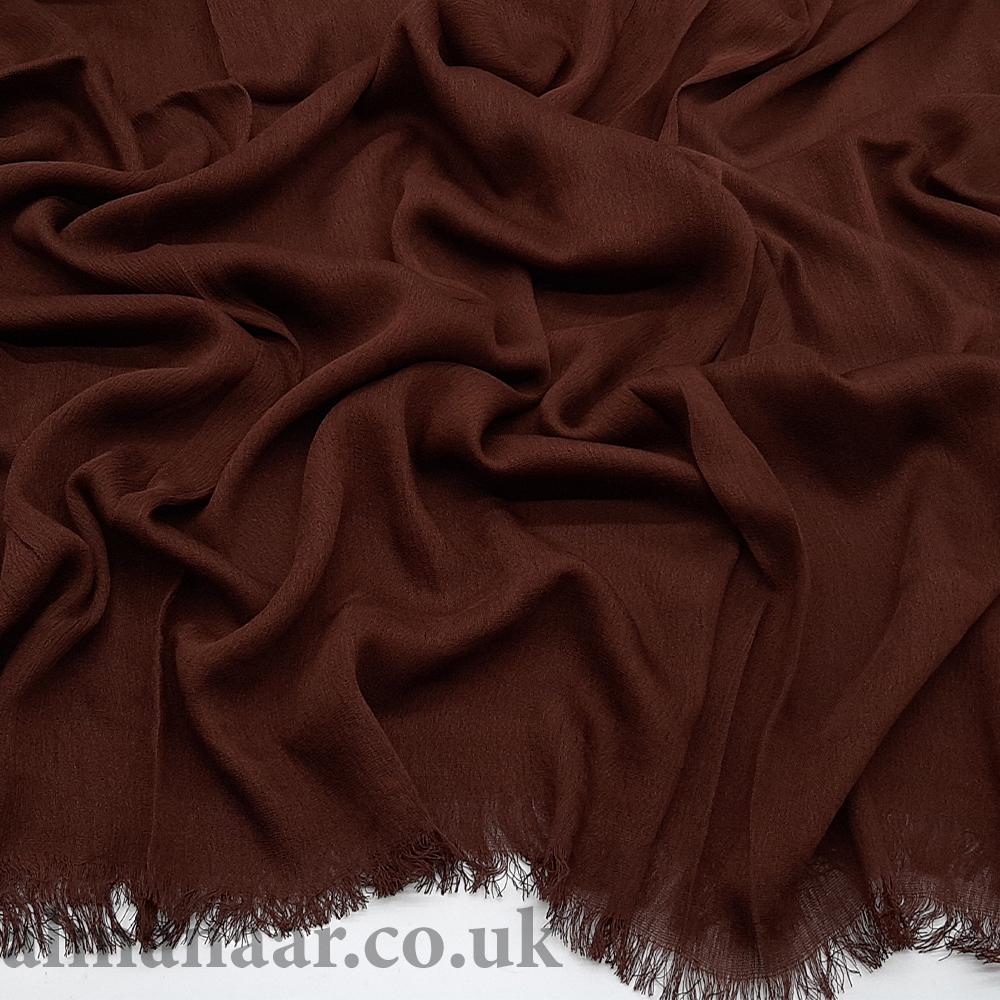 Rayon Hijab -Dark Chocolate-almanaar Islamic Store