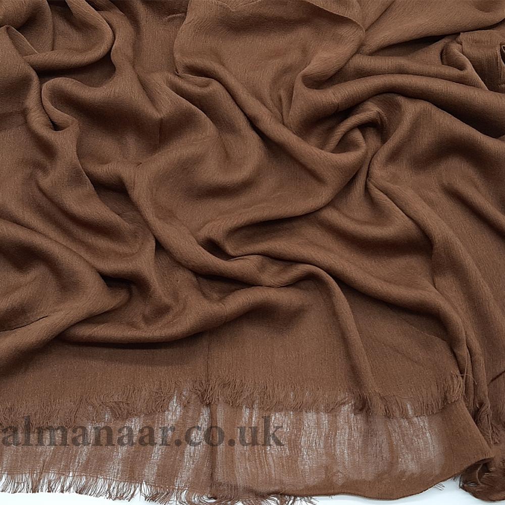 Rayon Hijab - Light Brown-almanaar Islamic Store