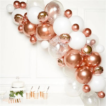 Rose Gold Balloon Arch Garland-almanaar Islamic Store