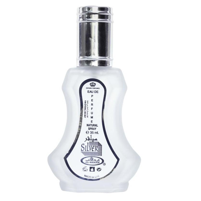 Silver Perfume Spray 35ml By Al Rehab-almanaar Islamic Store
