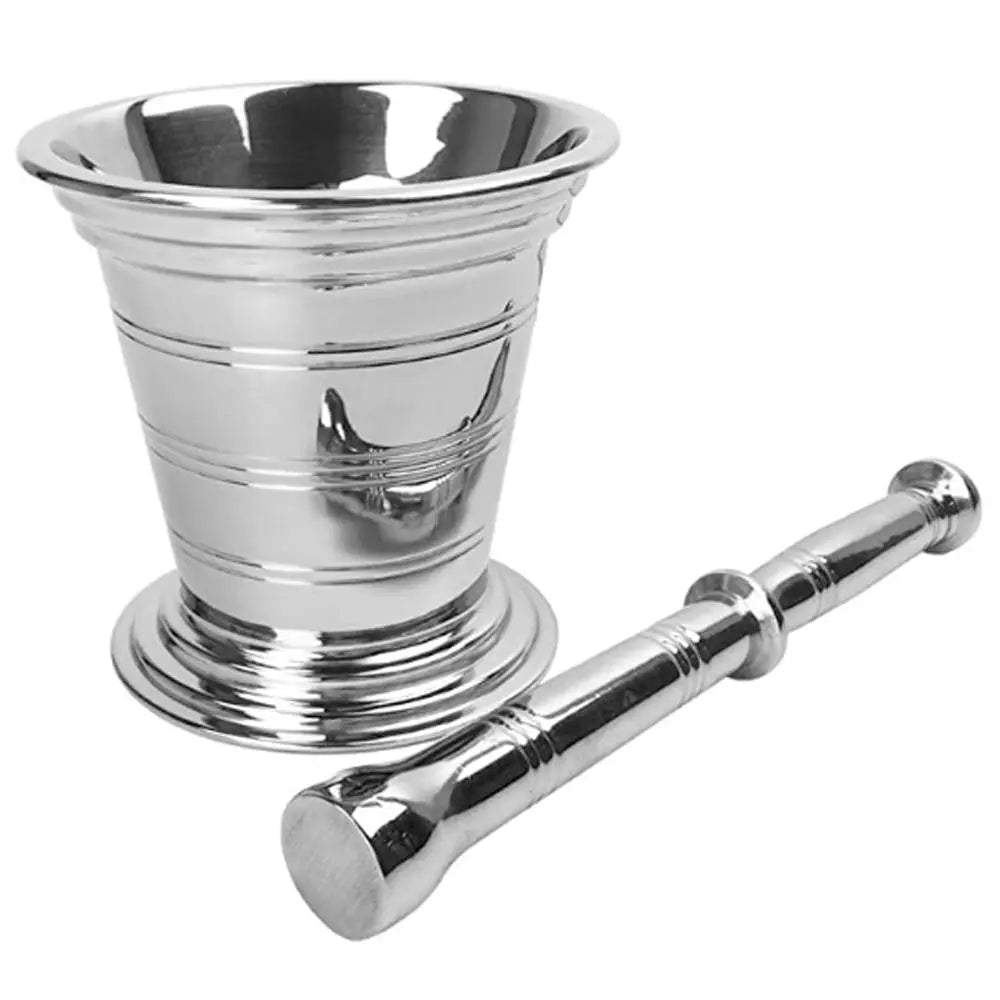 Stainless Steel Mortar and Pestle Set-almanaar Islamic Store