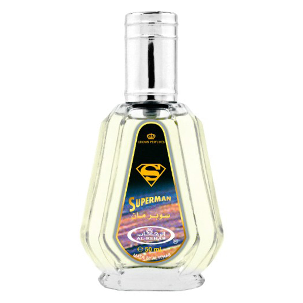 Superman Perfume Spray 50ml By Al Rehab-almanaar Islamic Store