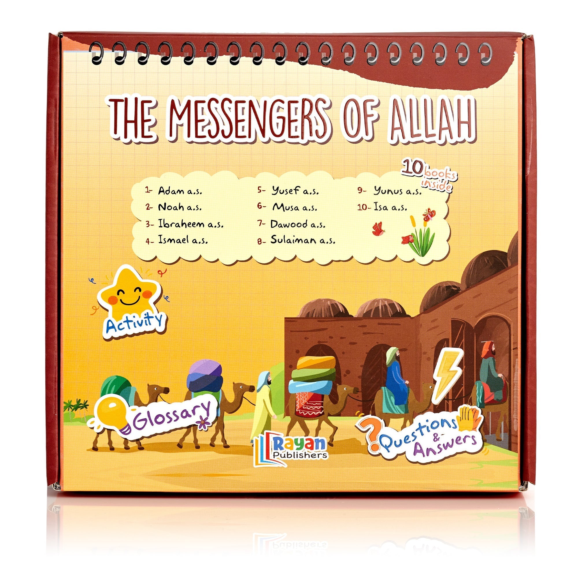 The Messengers of Allah - 10 Books Set for Children (Stories, Activities, Glossary, Q&A)-almanaar Islamic Store