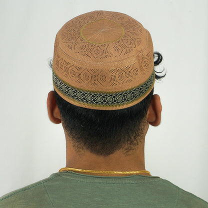 Unique Design Embroidery Muslim Mens Prayer Caps-almanaar Islamic Store
