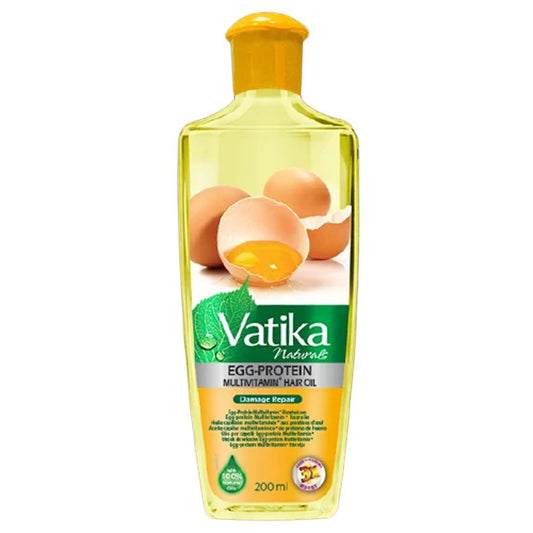 Vatika Naturals Egg Protein Hair Oil 200ml-almanaar Islamic Store