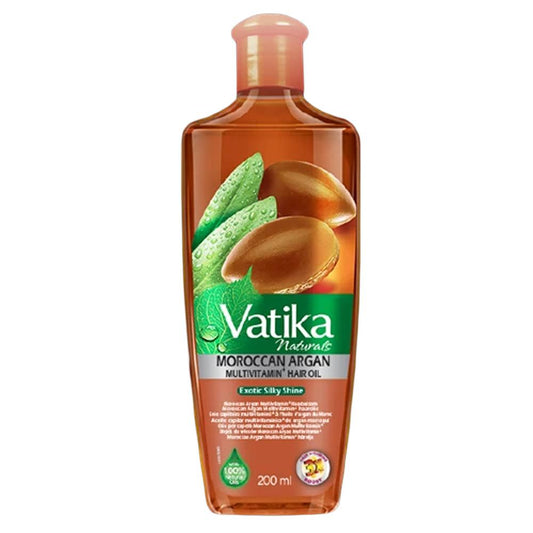 Vatika Naturals Moroccan Argan Multivitamin+ Hair Oil 200ml-almanaar Islamic Store