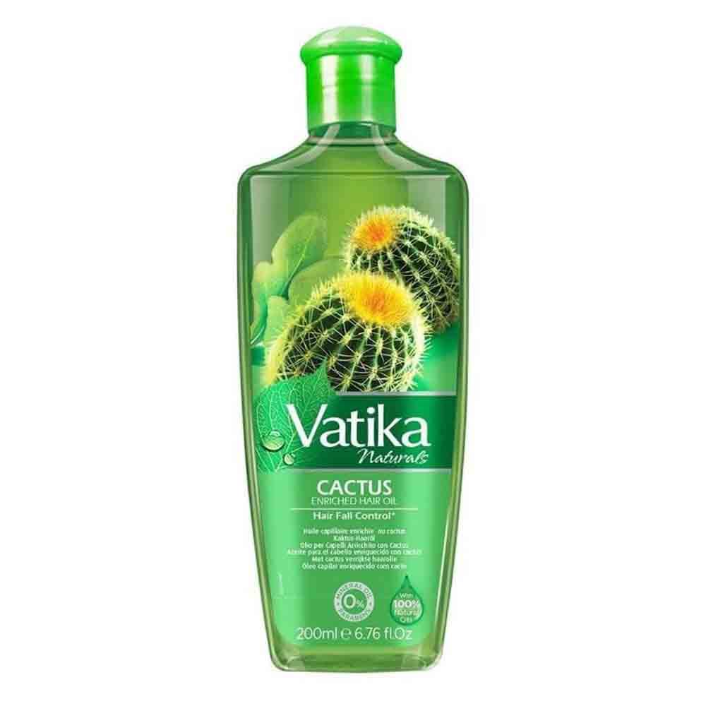 Vatika Naturals Wild Cactus Hair Oil 200ml Bottle-almanaar Islamic Store