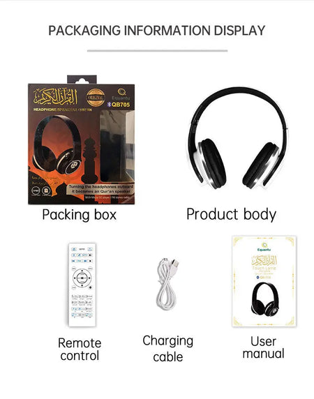 Wireless Quran Headphone & Speaker-almanaar Islamic Store