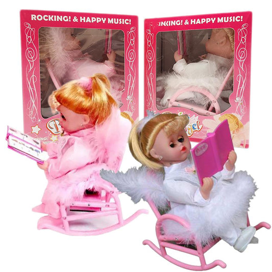 Wishkey Rocking & Happy Music Baby Angel Doll  With "Ya Taiba (يا طيبة)" Sound & Lights Kids Toys Interactive-almanaar Islamic Store