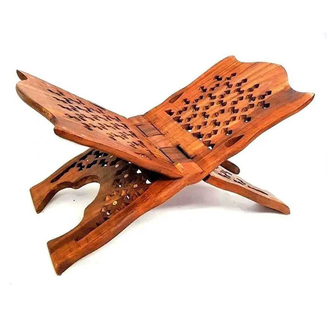 Wooden Quran Rehal Holder-almanaar Islamic Store